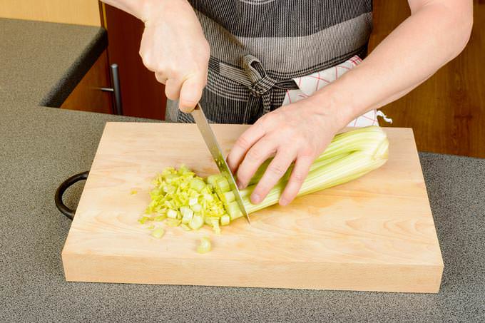 Chopping Celery