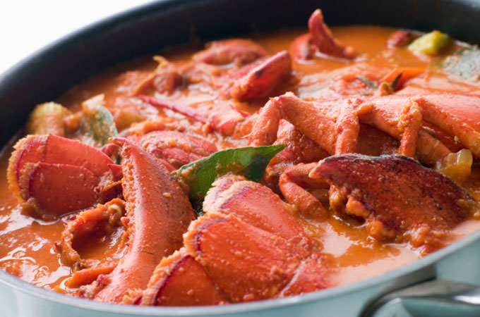Lobster-bisque-making